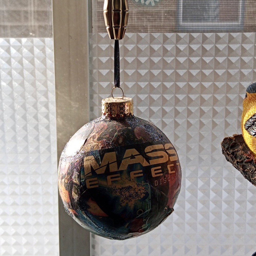 Hand made Mass effect ornament